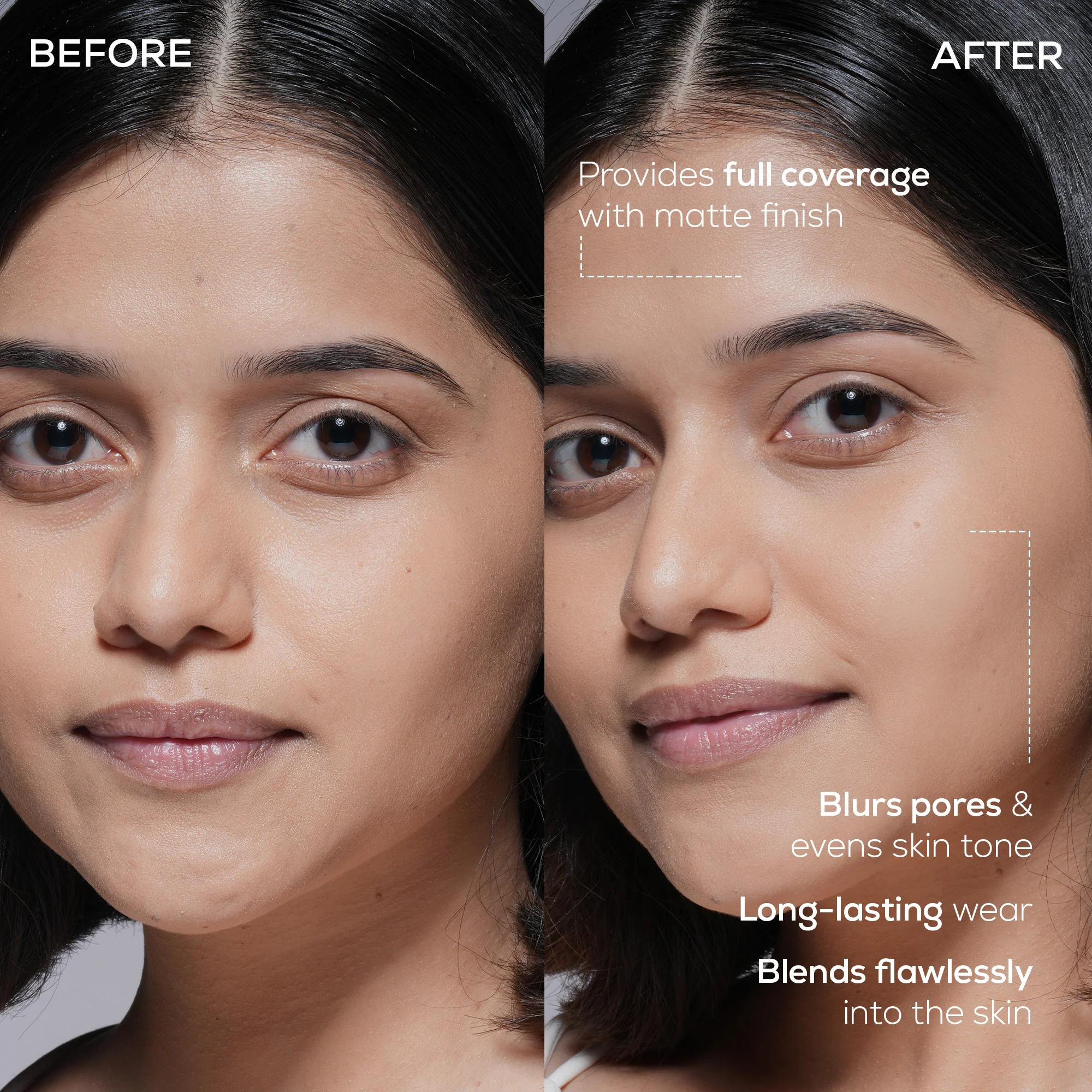 RENEE Bollywood Filter Pore Minimising Blurring Liquid Foundation With Matte Finish & Full Coverage, 30 ml - Image 25