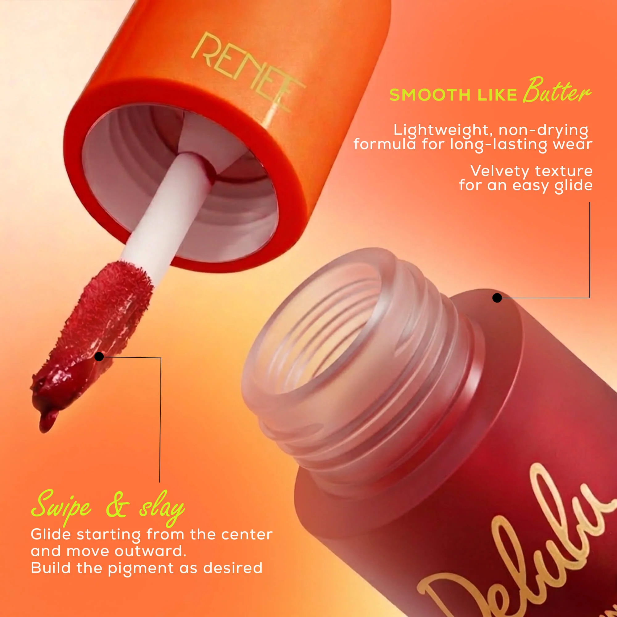 RENEE Delulu Blurring Matte Liquid Lipstick, 4ml - Image 53