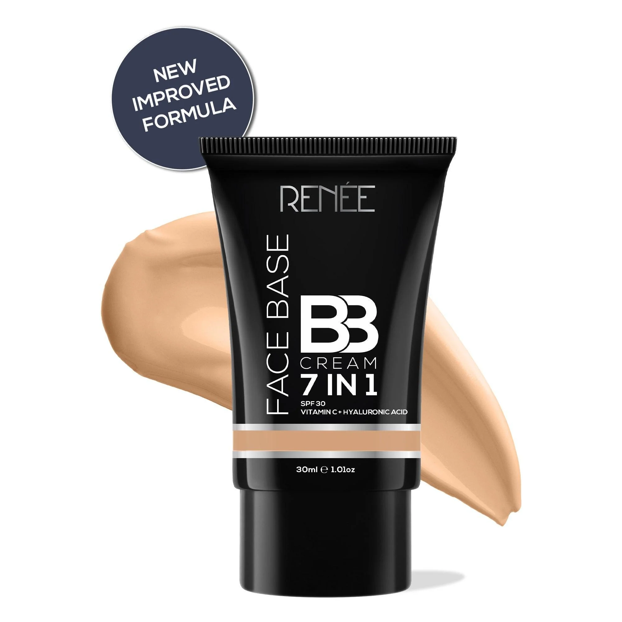 RENEE Face Base 7 in 1 BB Cream with SPF 30, Hyaluronic Acid & Vitamin C, 30 ml - Image 46