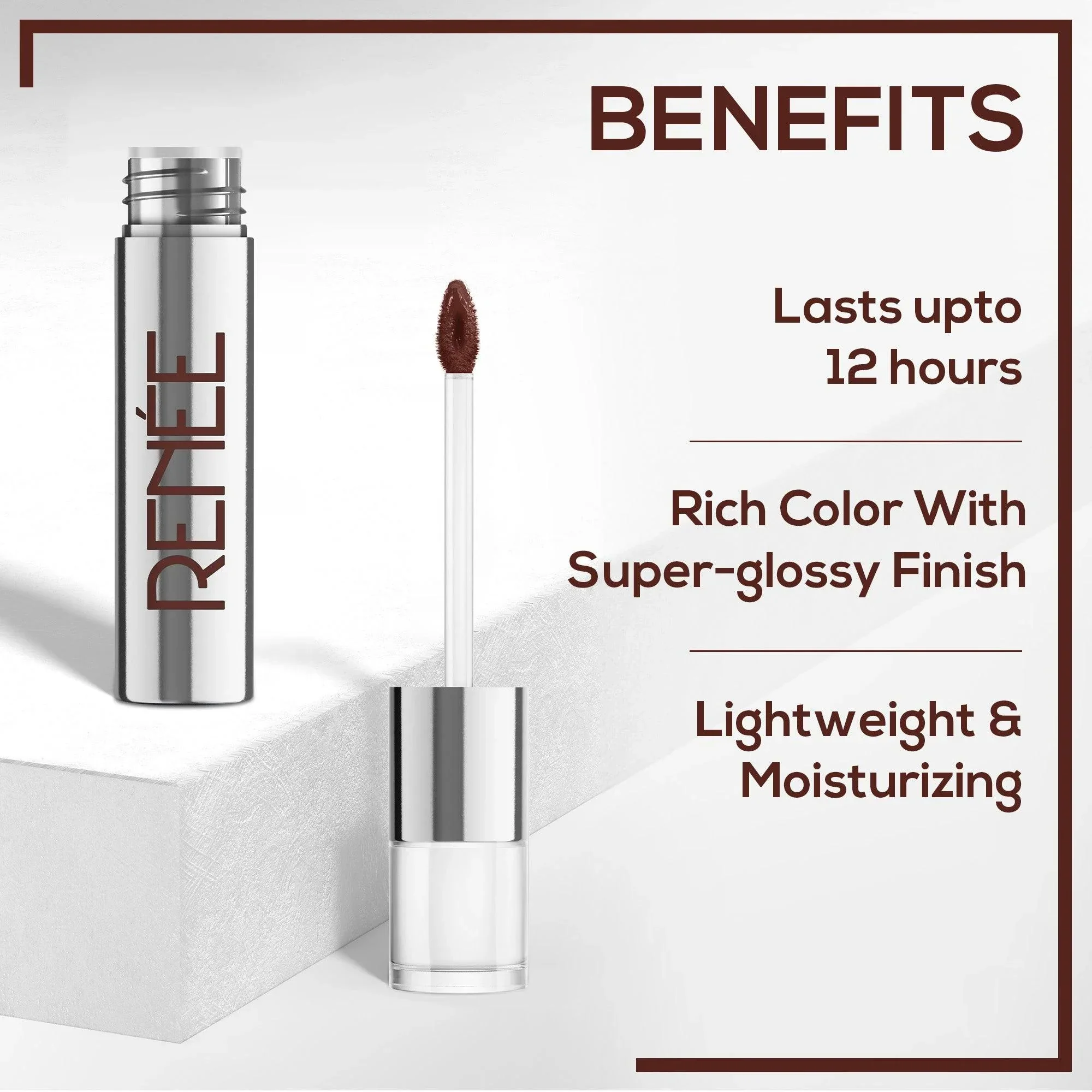 RENEE Gloss Stay - Transfer Proof Glossy Liquid Lip Color, 3.5 ml - Image 3