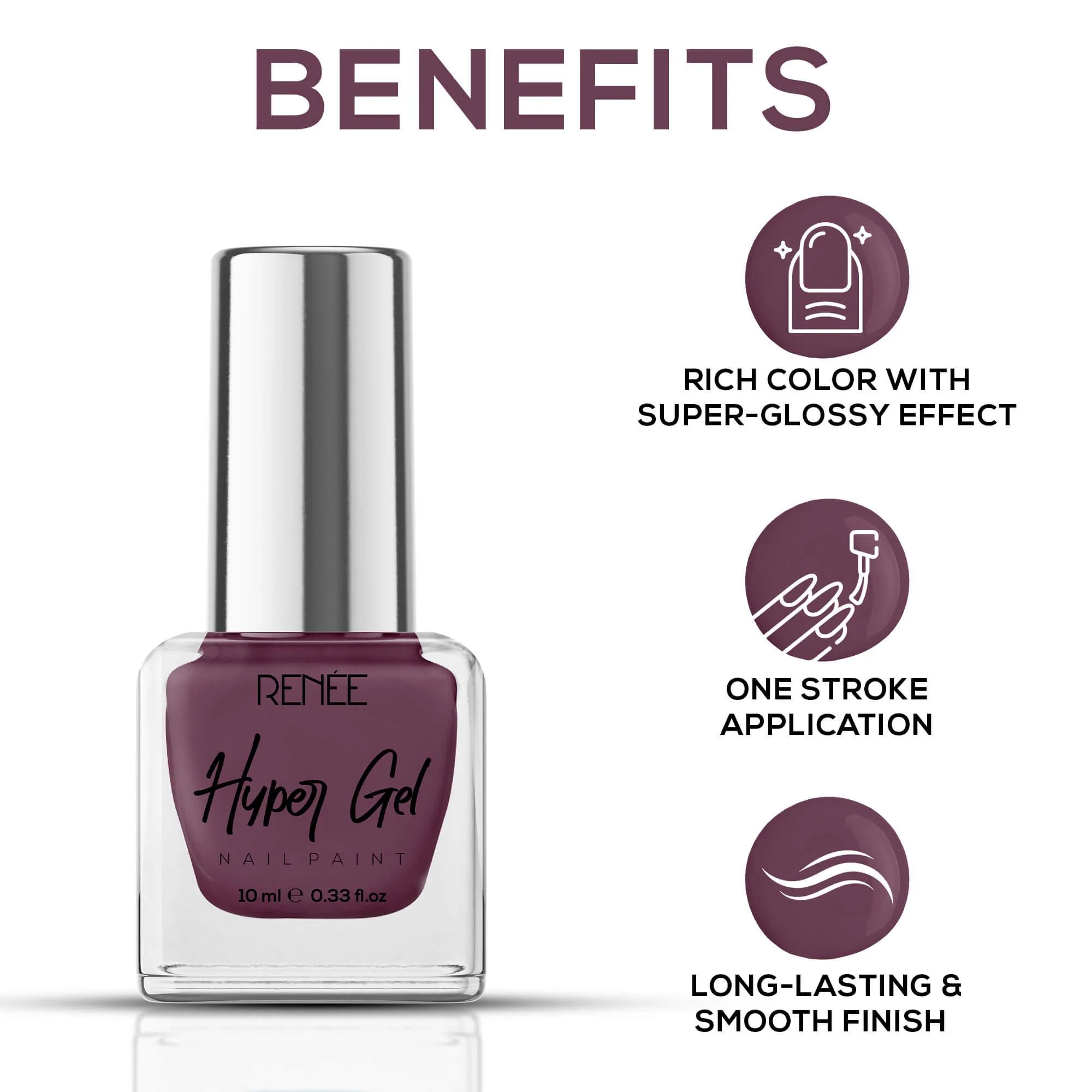RENEE Hyper Gel Nail Paint 10ml - Image 48