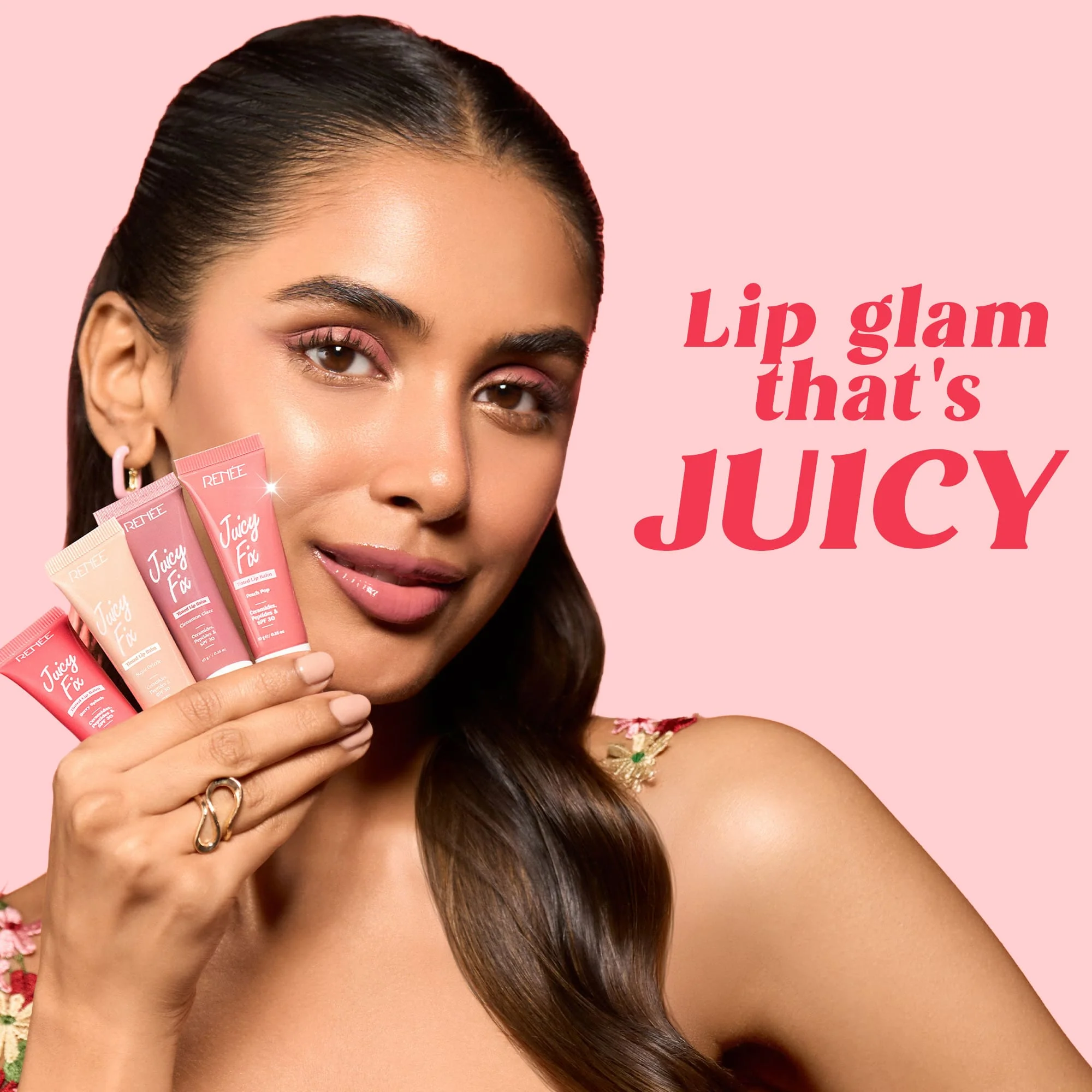 RENEE Juicy Fix Tinted Lip Balm With SPF 30, 10g - Image 37