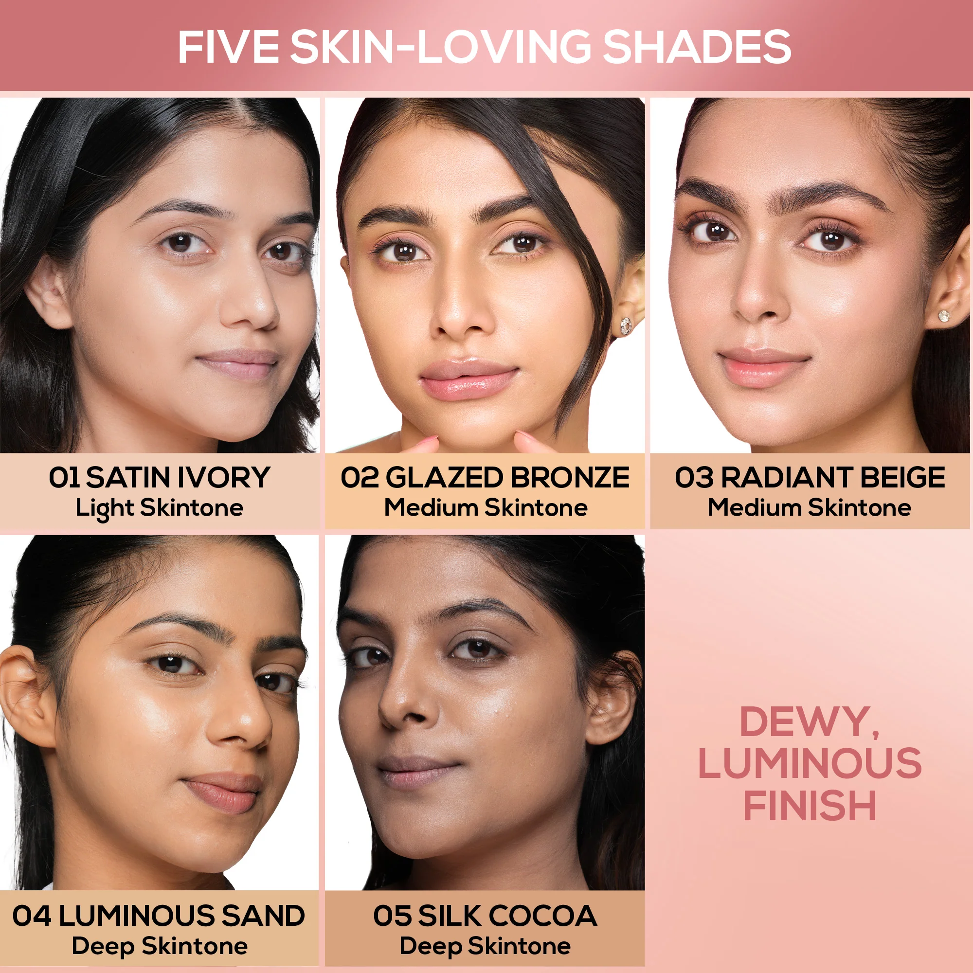 RENEE Lumi Glow Highlighting Liquid Foundation With Dewy Finish, Buildable Coverage & 3D Glow, 30 ml - Image 24