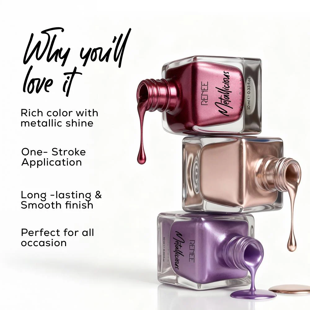 RENEE Metallicious Nail Paint 10ml - Image 84