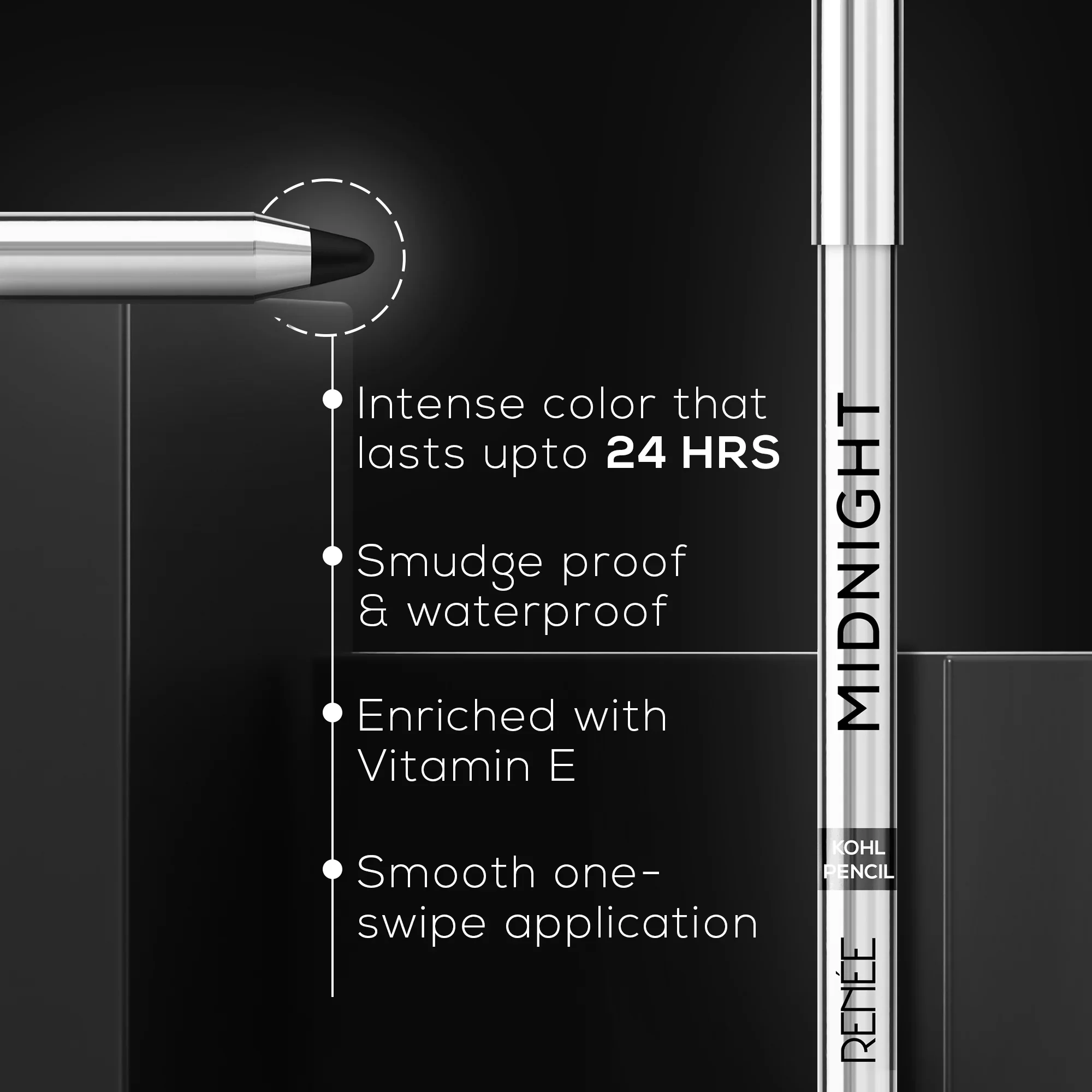 RENEE Midnight Kohl Pencil & Madness pH Lipstick Combo - Image 8