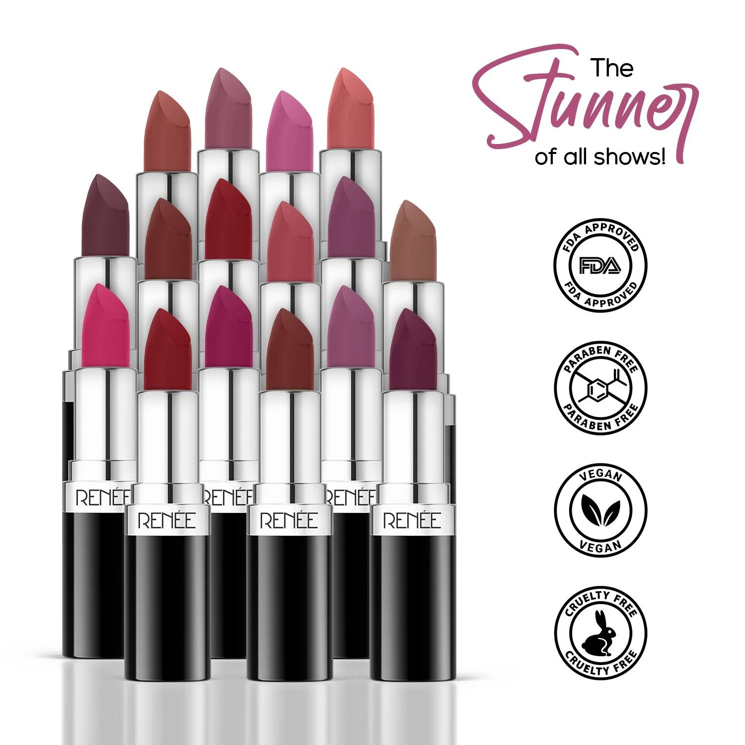 RENEE Stunner Matte Lipstick, 4 g - Image 71